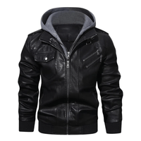 Chaqueta Ejecutiva Negro Hombre Casaca Impermeable Talla M Cuero Importado