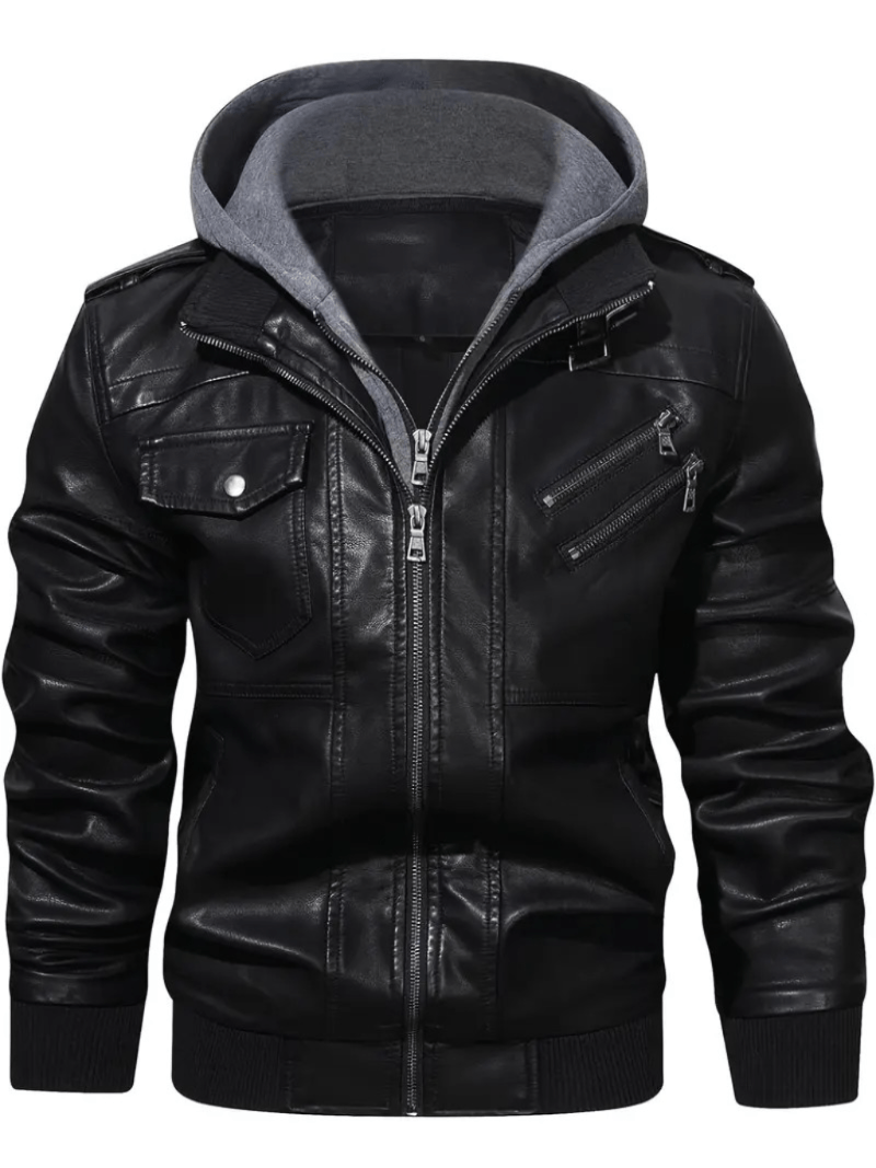 Chaqueta Ejecutiva Negro Hombre Casaca Impermeable Talla M Cuero Importado
