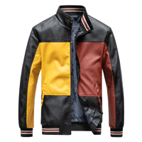 Chaqueta Bomber Negro Hombre Casaca Impermeable Talla M Cuero Importado
