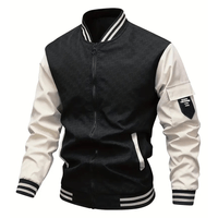 Casaca Oscuro Hombre Chaqueta Casual Talla M Textil Importado