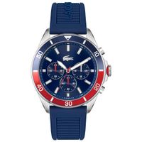 Reloj Lacoste Tiebreaker 2011154 para Hombre Acero Inoxidable Correa de Silicona Azul