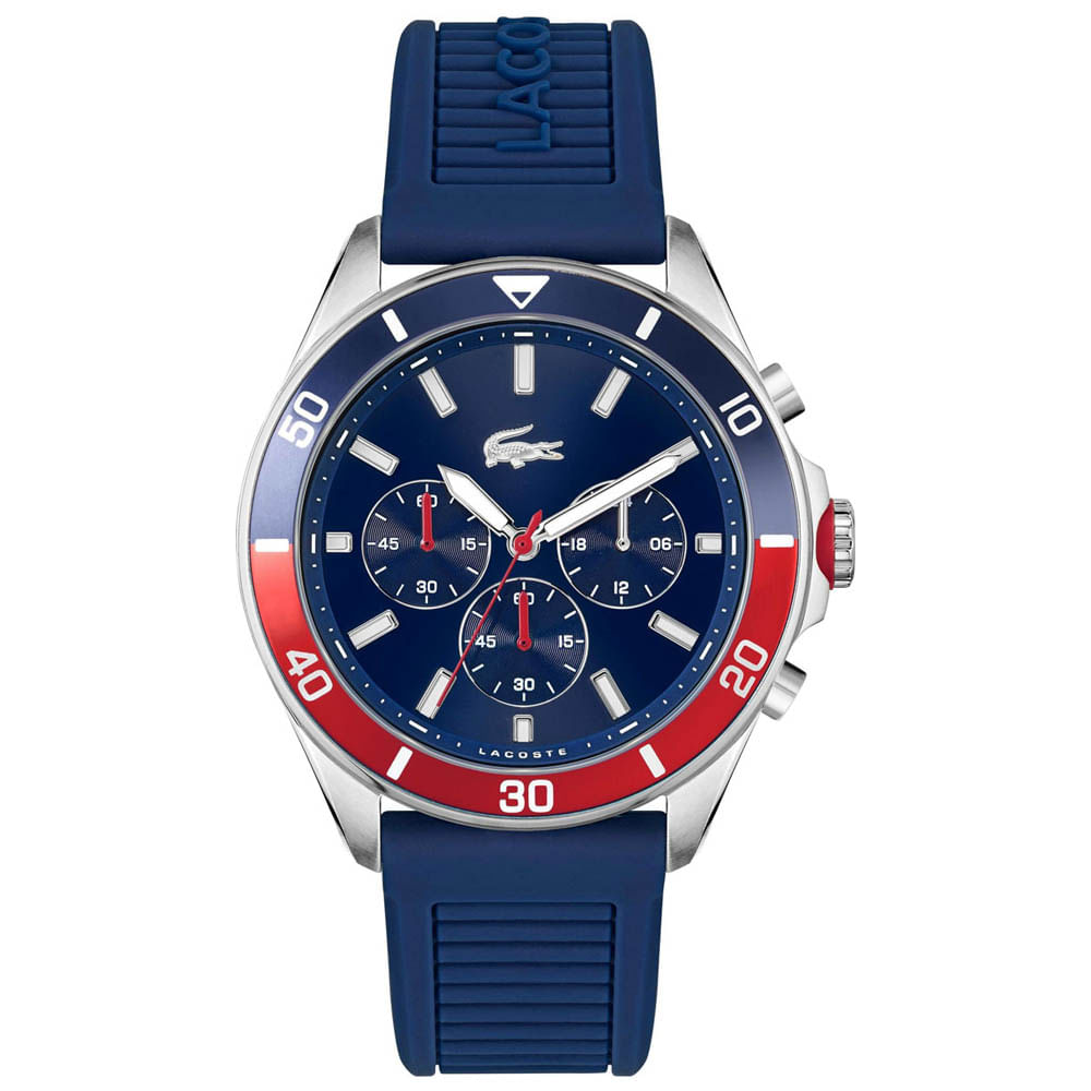 Reloj Lacoste Tiebreaker 2011154 para Hombre Acero Inoxidable Correa de Silicona Azul