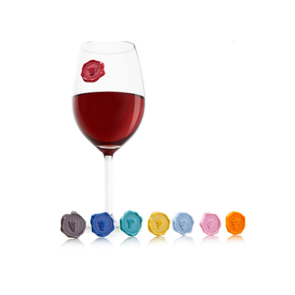 Marcador de Copa & Vaso Vacu Vin Classic x8 unid