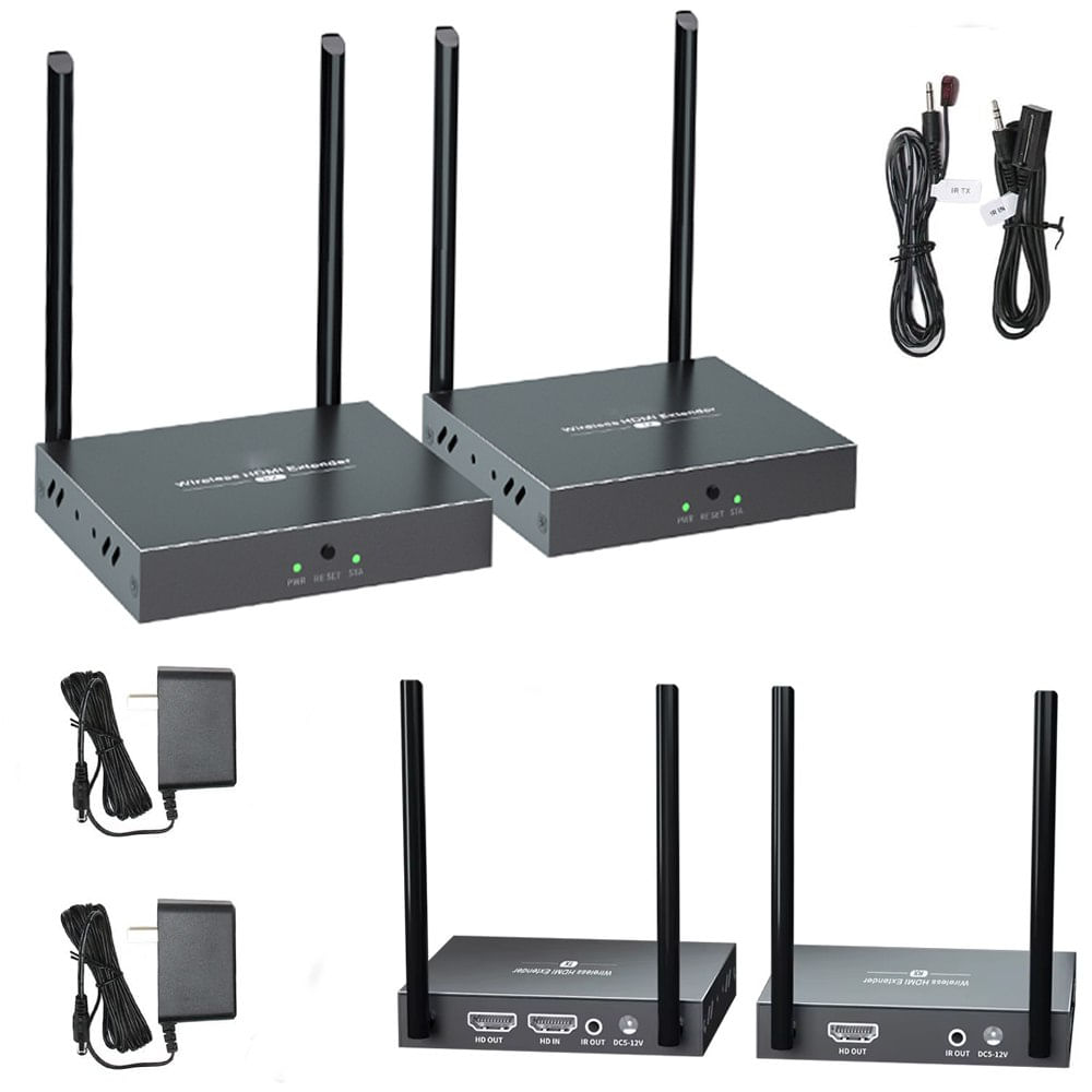 Extender Hdmi Inalambrico Hasta 200 Metros 60hz Kvm 1080p