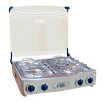 Cocina de Mesa con Tapa de Vidrio Aurora 22 4H