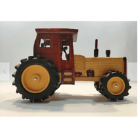 Tractor Vintage Bordó para decoracion para el hogar