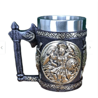 Taza Vintage  Medieval Negro Gladiador