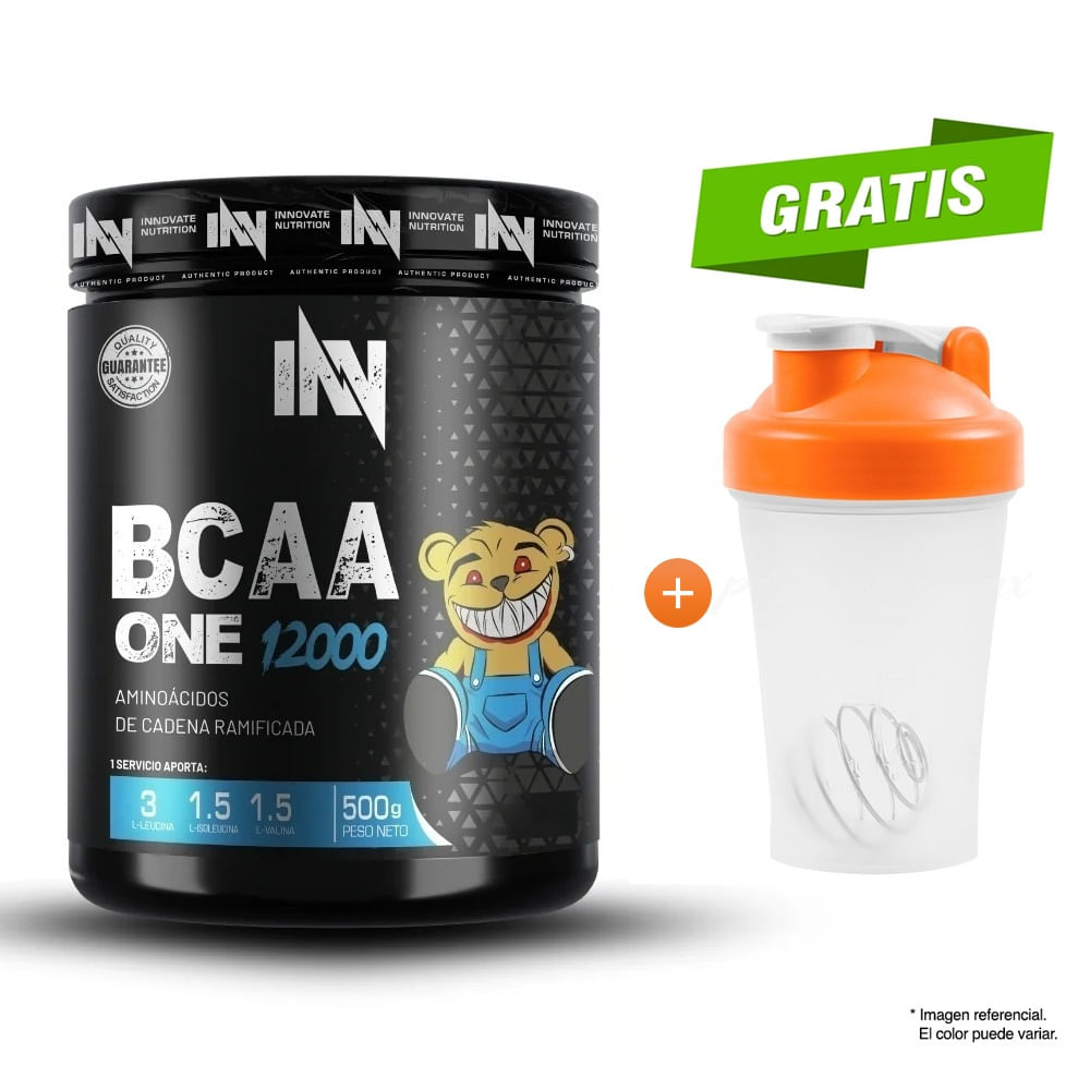 bcaa one 12000 500 gr aminoácidos inn Fruit Punch + tomatodo
