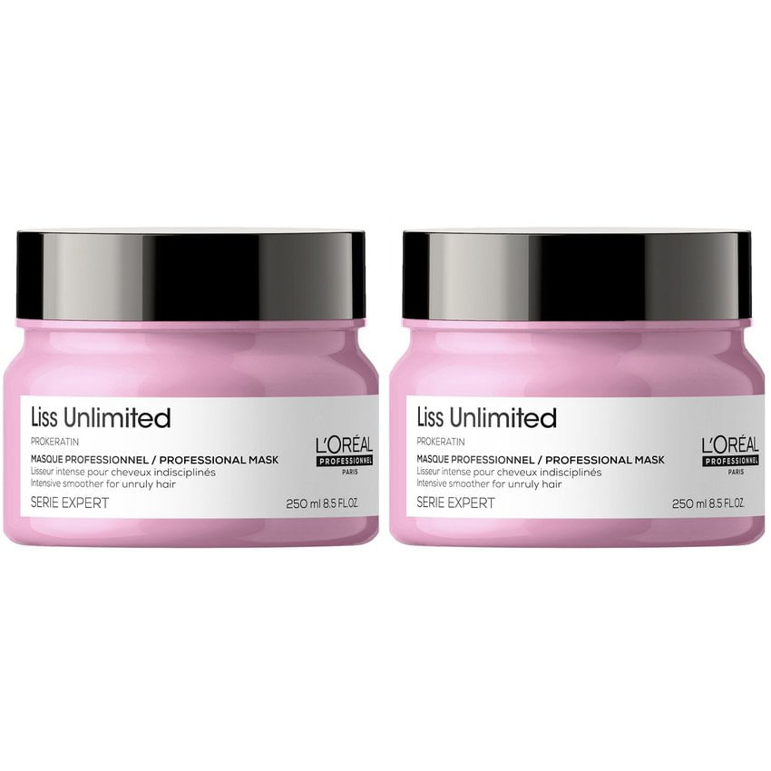 Dúo Mascarilla Anti Frizz LOreal Liss Unlimited 250ml