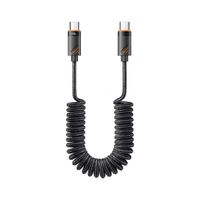 Cable de Carga Rápida Essager 5A 100W de USB C-USB C Color Negro