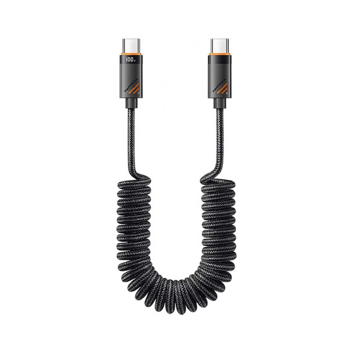 Cable de Carga Rápida Essager 5A 100W de USB C-USB C Color Negro