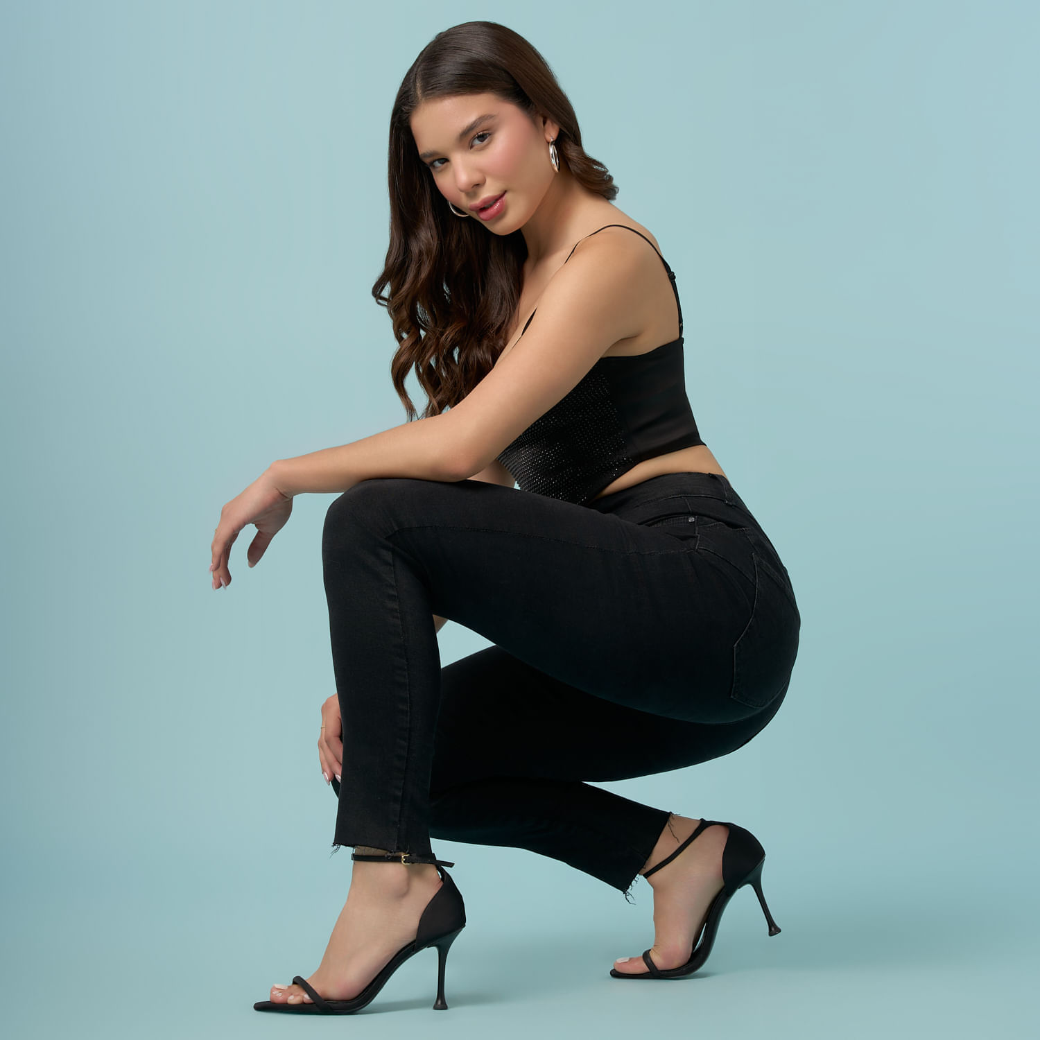 Jean Mujer Symbol Jepit Bas