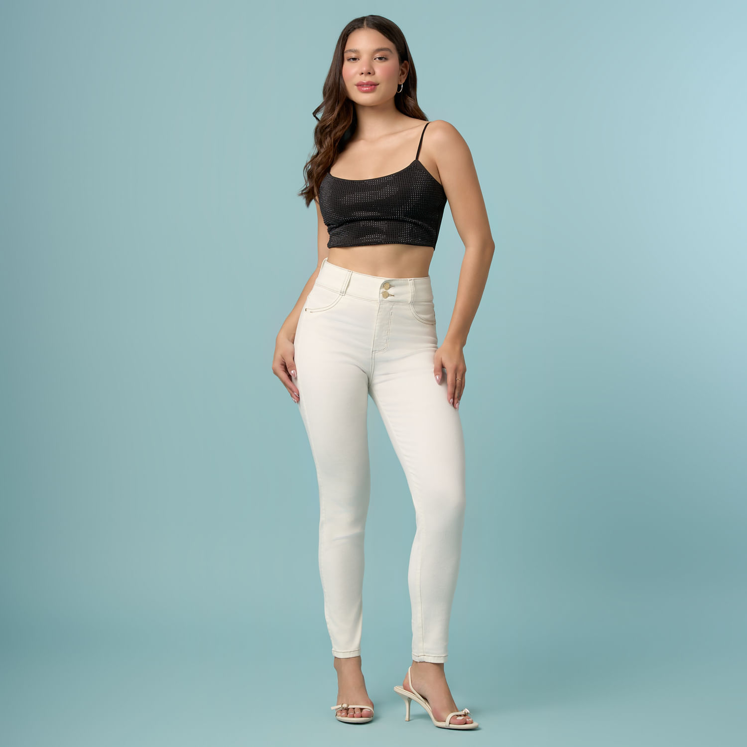Jean Mujer Symbol Jepit Bas