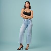 Jean Mujer Symbol Wide Leg Crop