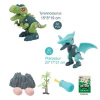 Juguete Prescolar Silla Dino Playset + Bloques Asst1