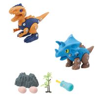 Juguete Prescolar Silla Dino Playset + Bloques Asst2
