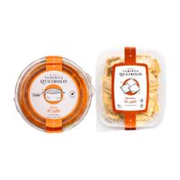 Pack Ravioles de Carne ANTIGUA TABERNA QUEIROLO Caja 500g + Salsa Carne ANTIGUA TABERNA QUEIROLO Caja 250g