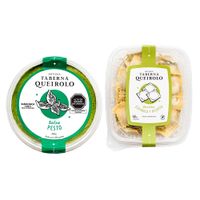 Pack Ravioles de Espinaca y Ricotta ANTIGUA TABERNA QUEIROLO Caja 500g + Salsa Pesto ANTIGUA TABERNA QUEIROLO Caja 250g