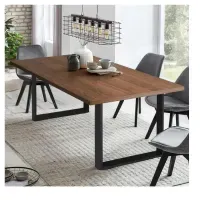 Mesa de Comerdor Multiusos TU MESITA Asturias color Marrón