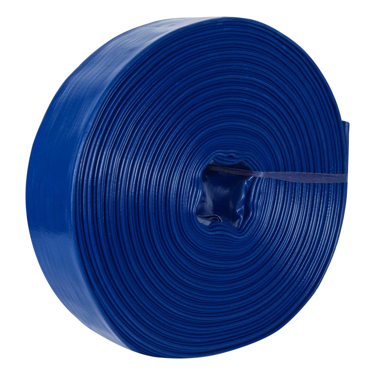 Rollo manguera plana 3"" x 50m de descarga para motobomba Truper