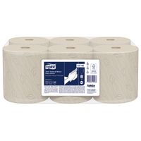 Papel Toalla en Rollo Precortada Hoja Doble Tork Natural 6 x 120 mts