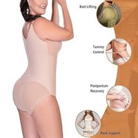 Body Moldeador de Glúteos para Mujer con Control de Abdomen XL BEIGE
