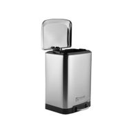 Papelera Tacho Acero Inoxidable Facusa Inox Con Pedal 3 L-984070301