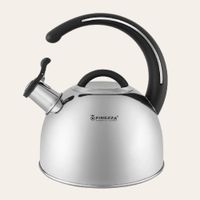 Tetera Finezza FF-T0048 de Acero Inoxidable Negro 3.0 Litros(MUNDO ELECTRONICO)