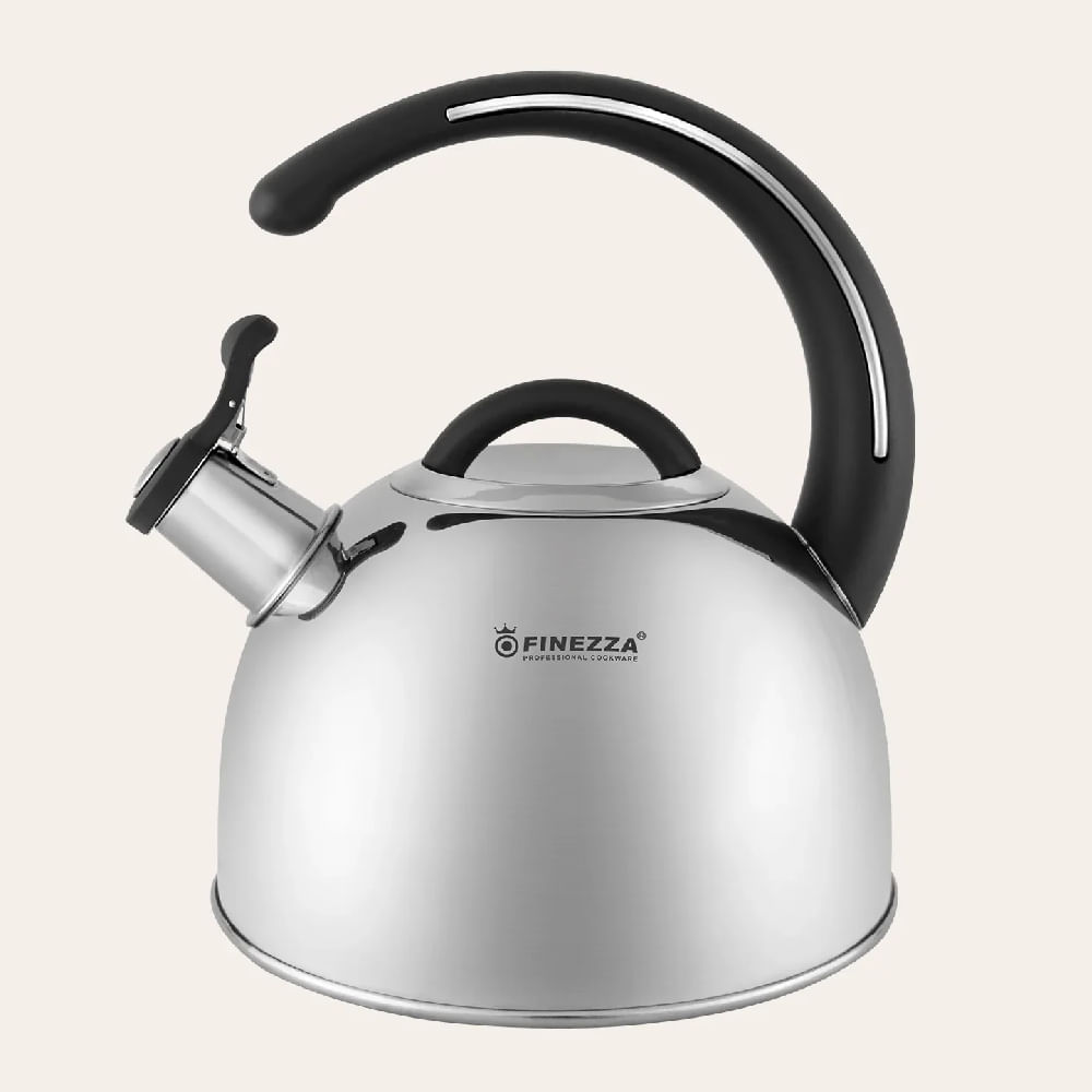 Tetera Finezza FF-T0048 de Acero Inoxidable Negro 3.0 Litros(MUNDO ELECTRONICO)