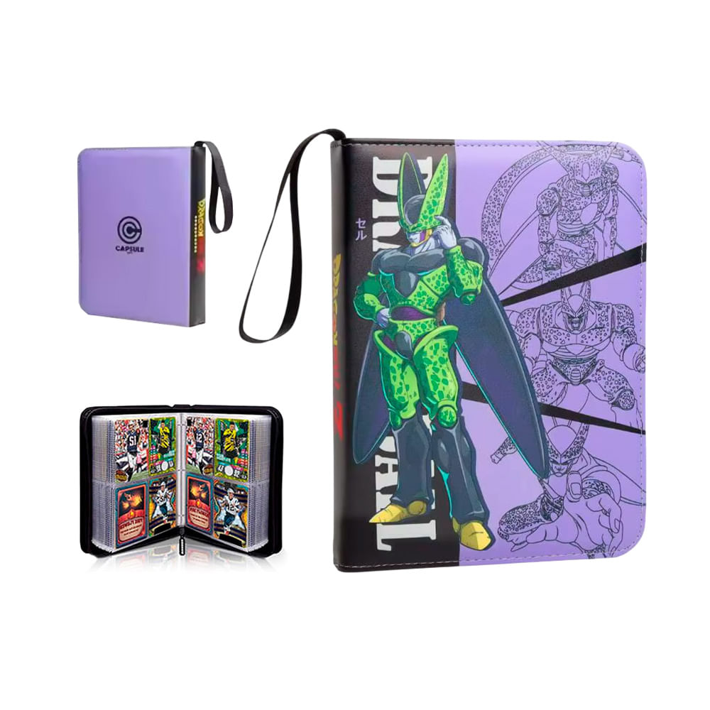 Dragon Ball Folder 4 Pocket 400 Cartas Cell Perfecto
