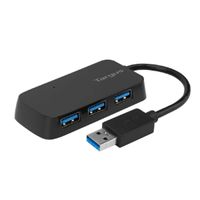 HUB USB TARGUS ACH124US 4 PORT USB-A 3.0 NEGRO