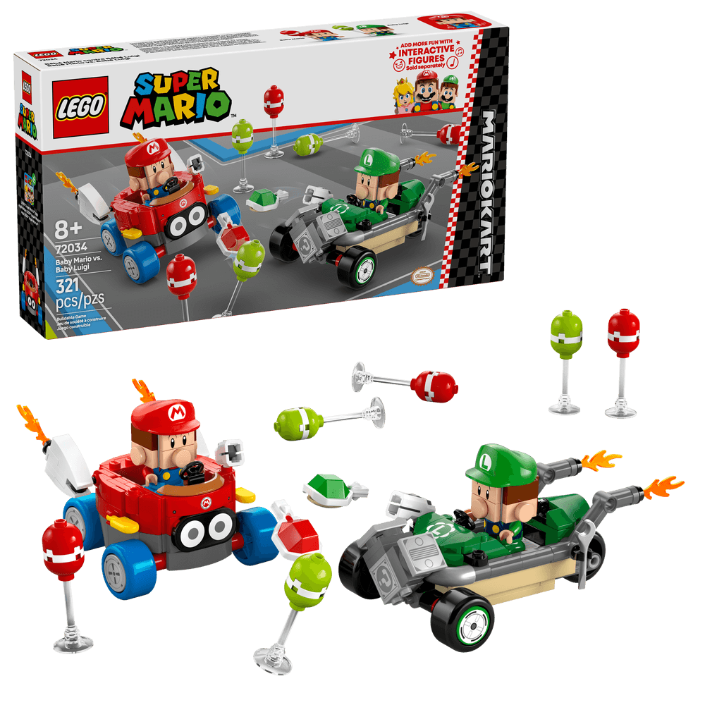 LEGO 72034 Mario Kart™: Bebé Mario vs. Bebé Luigi