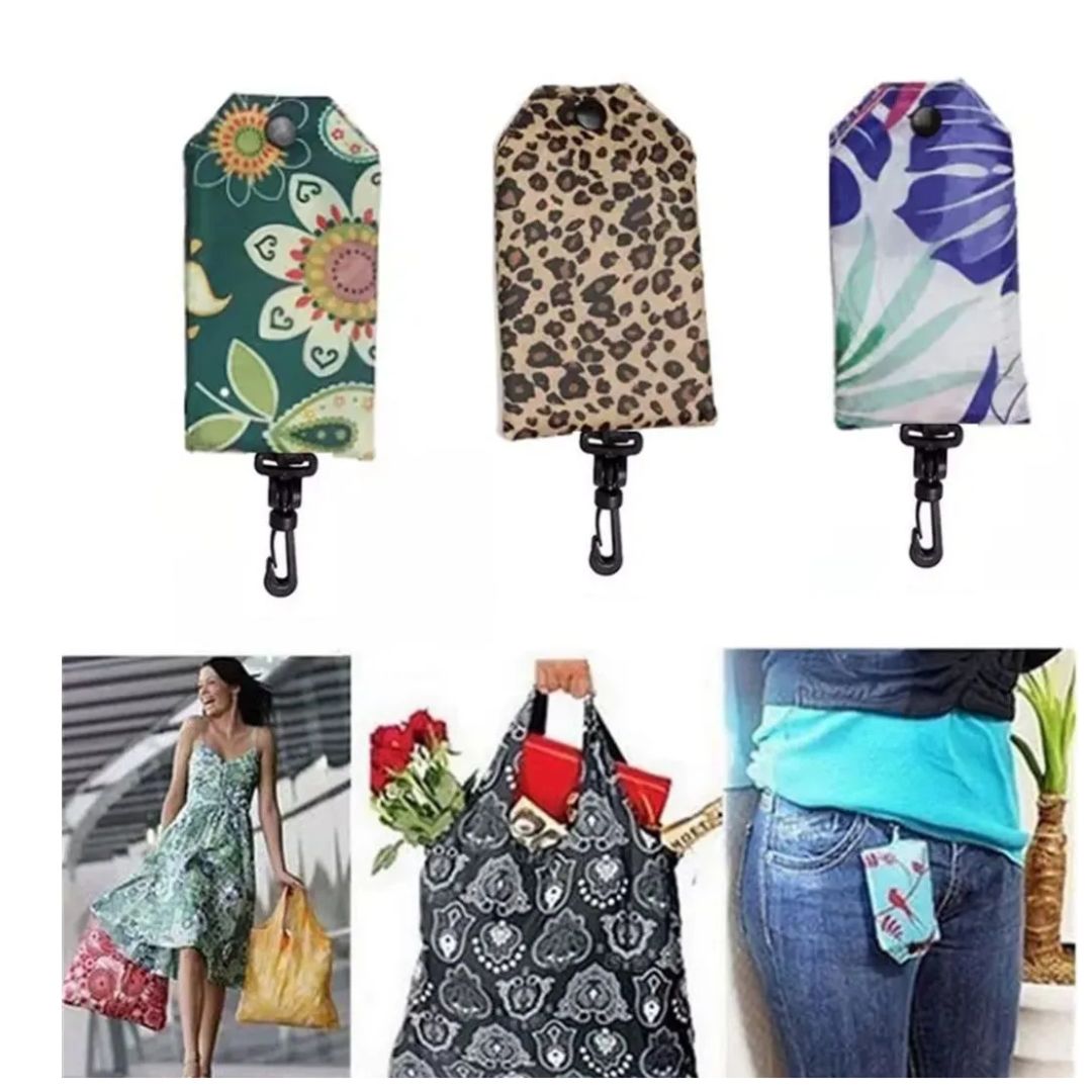 Bolsas De Compras Lavable Y Plegable, Bolso Grande, Reutilizable