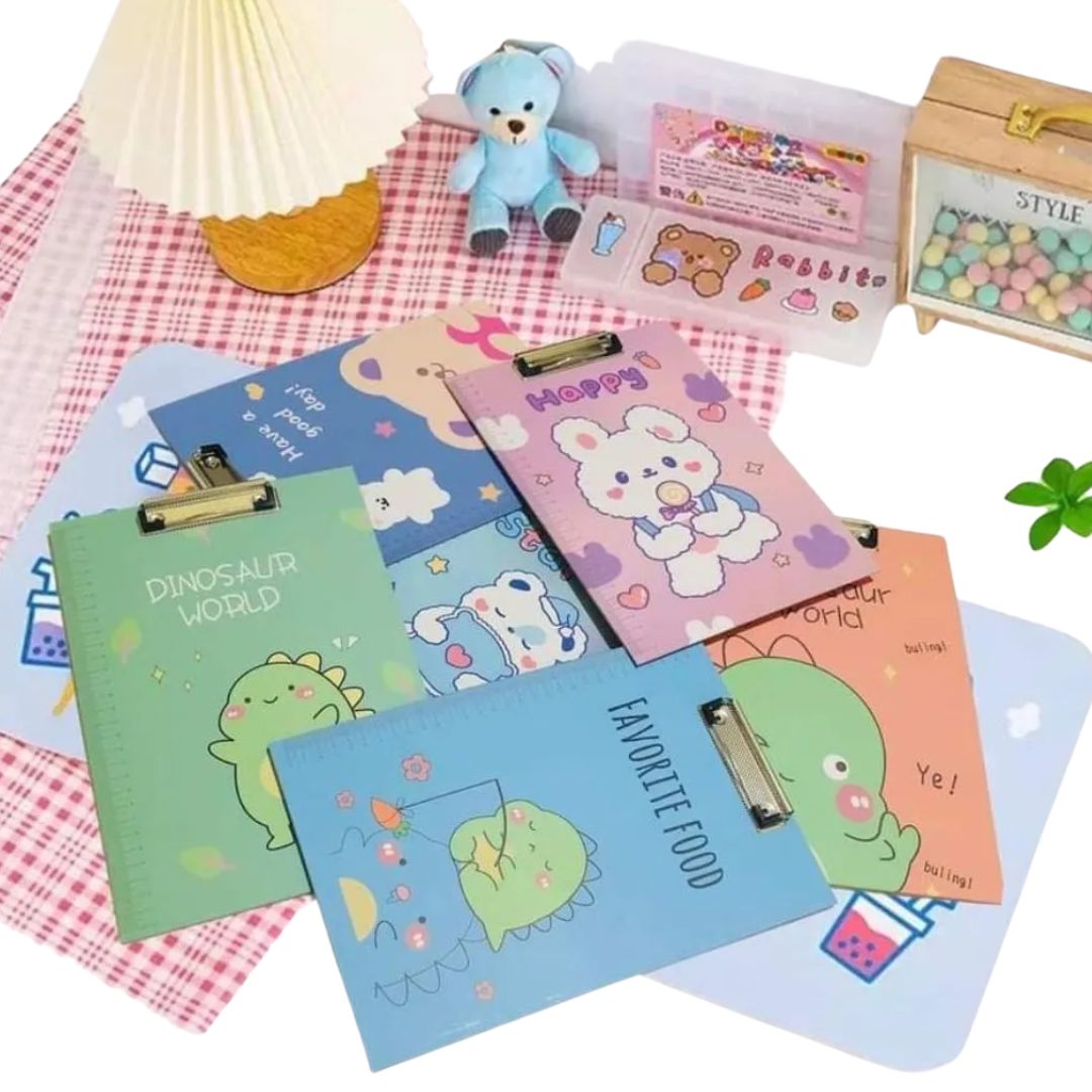 PACK 2 PORTAPAPELES O DOCUMENTOS KAWAII