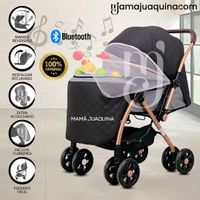 Coche Cuna Musical con Bluetooth «NEW SUMMER» Negro