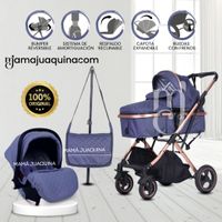 Coche Moisés Travel System «EKATER» Porta Bebé Azul