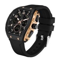 Reloj Hombre SANDA 6157 Análogo-Digital Negro Dorado