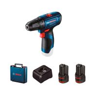 Taladro Percutor Inalámbrico Bosch 12V GSB 120 LI Nuevo + 2Baterías x 2.0 Ah + Cargador + Maletín