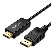 Cable Displayport a HDMI Netcom Pvc Macho 3 Metros 4k DP a HDMI 60hz