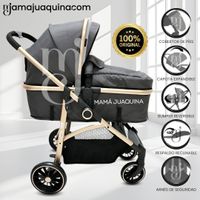 COCHE CUNA MOISES EBABY «CARRI DELUXE» NEGRO