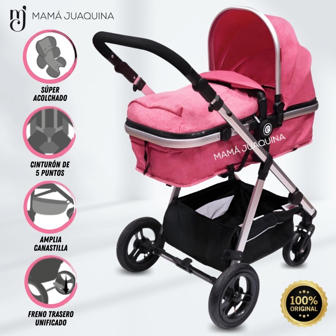 Coche Moisés de Lujo «ADISSON» Edición Limitada Pink