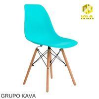 SILLA EAMES PÉTALO HORECA TURQUESA
