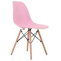 SILLA EAMES NÓRDICA ROSA VINTAGE DECORATIVA - GrupoKava