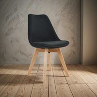 Silla Ghost Decorativa Negra