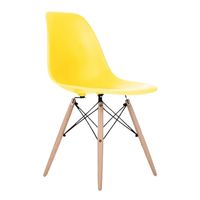 SILLA EAMES NÓRDICA AMARILLO VINTAGE DECORATIVA - GrupoKava