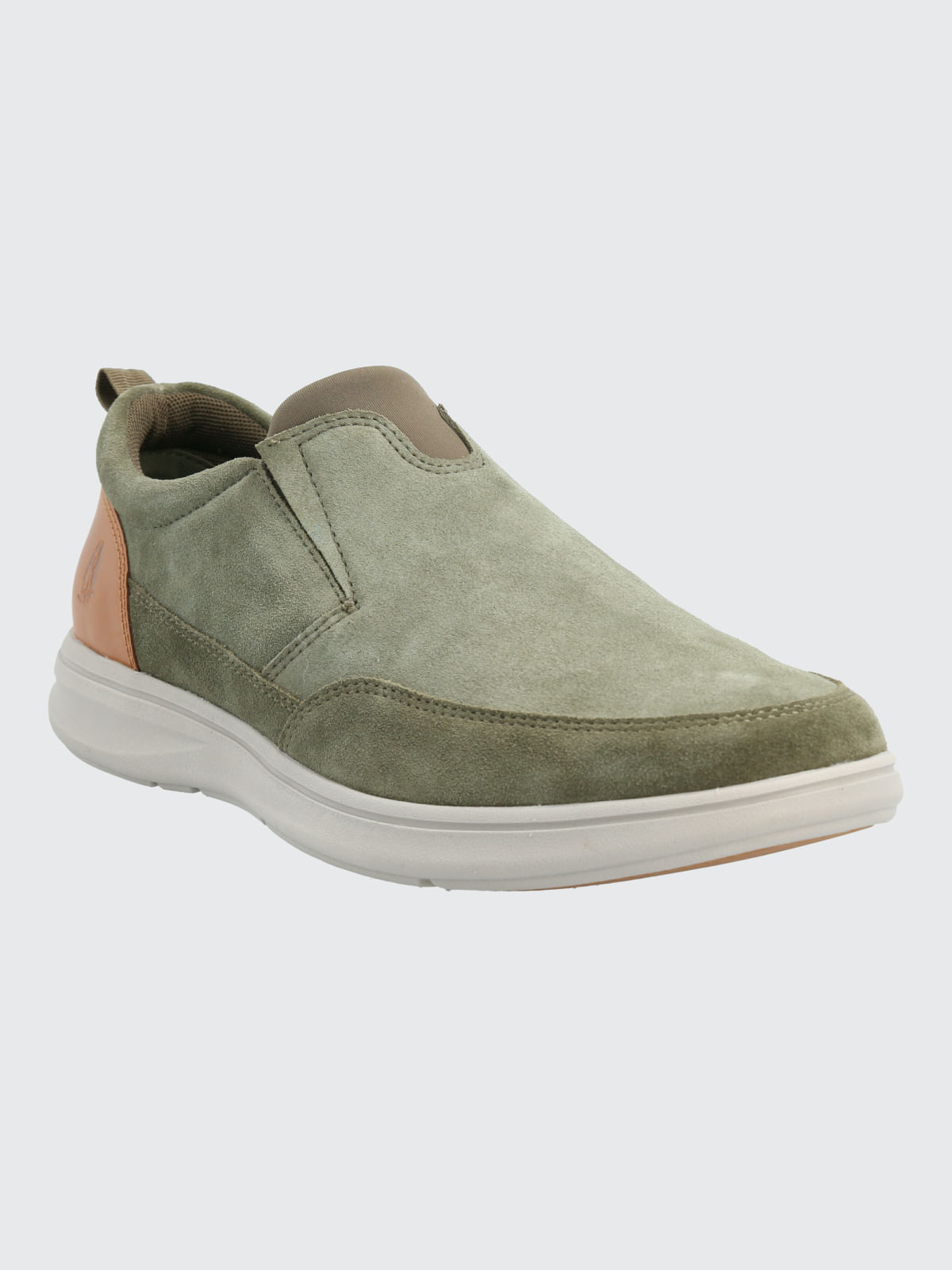 Slip On Para Hombre Cuero Robson Verde Hush Puppies