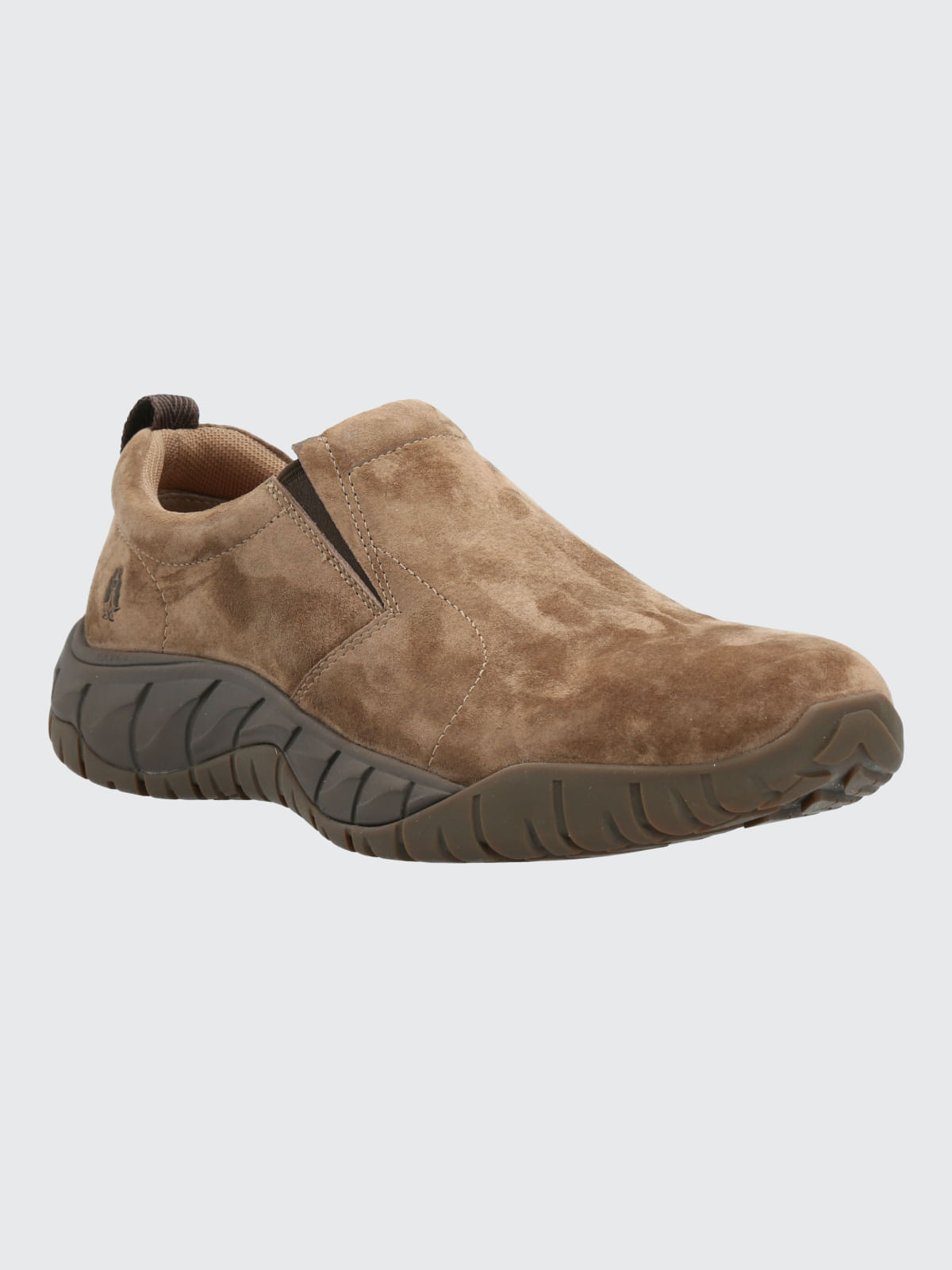 Slip On Para Hombre Cuero Tornnado Café Hush Puppies
