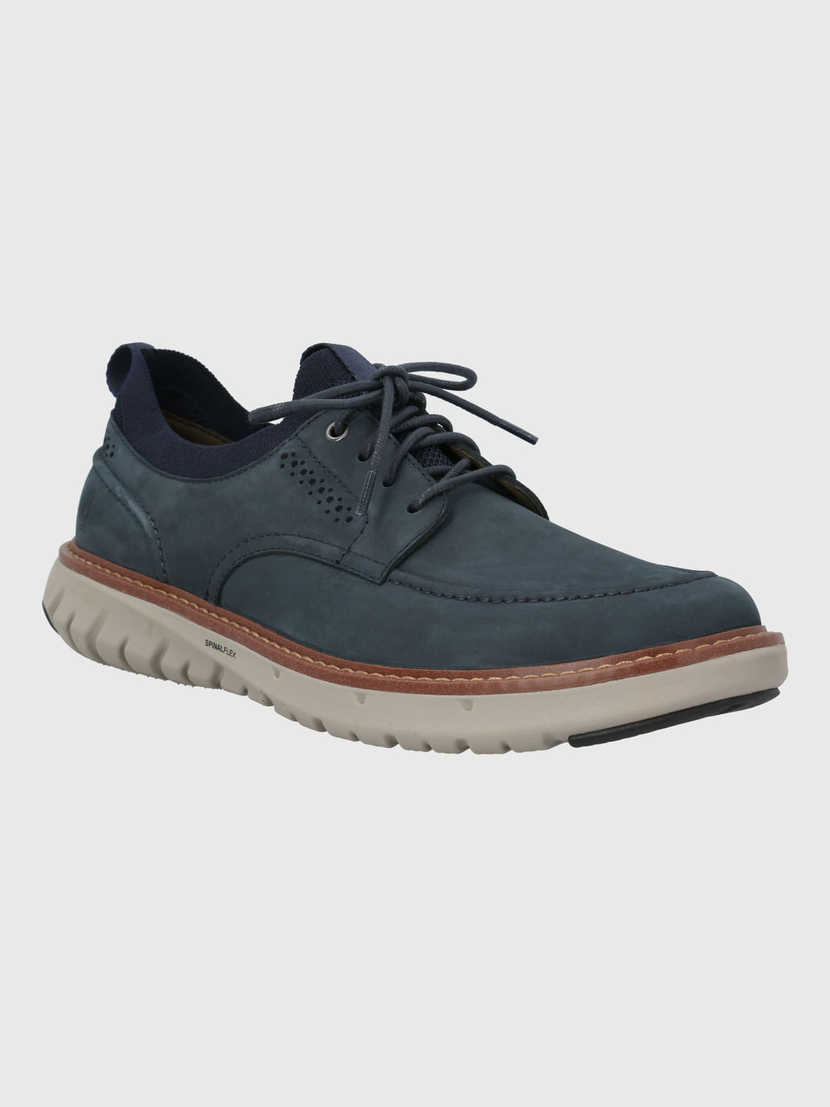 Zapato Para Hombre Cuero Smart Laceup Azul Hush Puppies