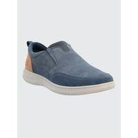 Slip On Para Hombre Cuero Robson Azul Hush Puppies