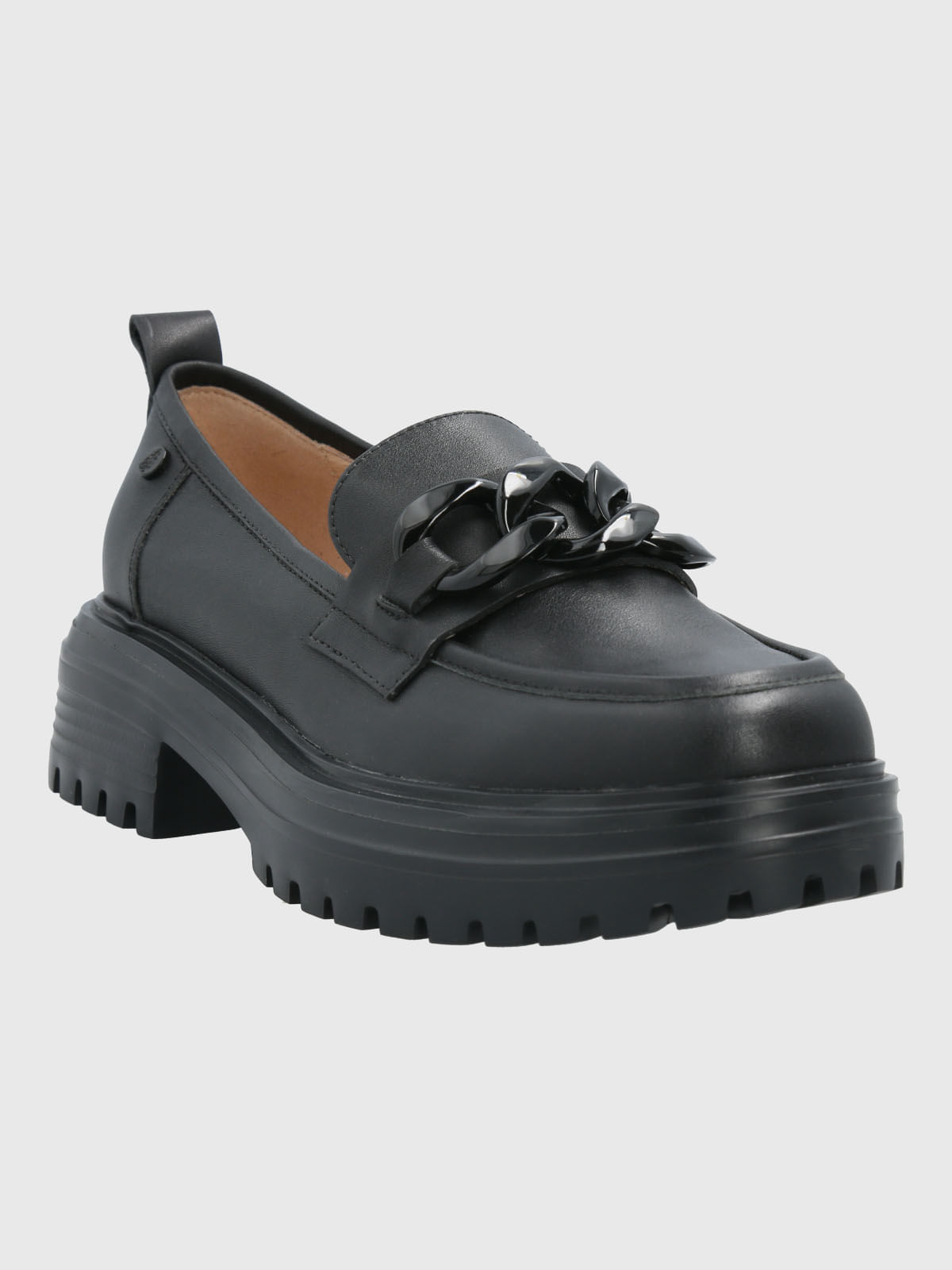 Mocasín Para Mujer Cuero Leboni Negro Hush Puppies